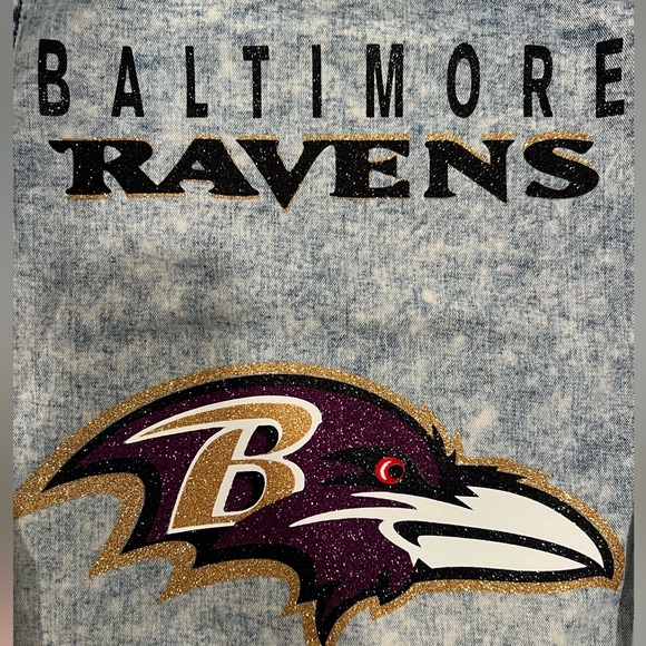 Custom Baltimore Ravens Jean Jacket - Picture 2 of 4